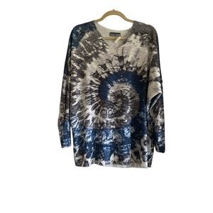 modes crystal cotton blend XL oversized print slip on top